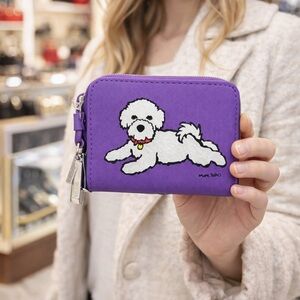 Marc Tetro Purple Dog Wallet NWB